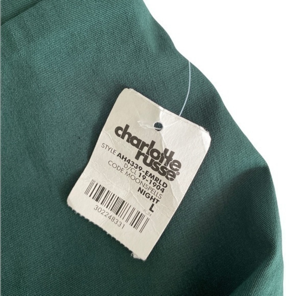 Charlotte Russe Stretchy Green Skirt Size Large NWT - Picture 3 of 4